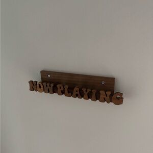 'Now Playing' Vinyl Holder Wall Decor